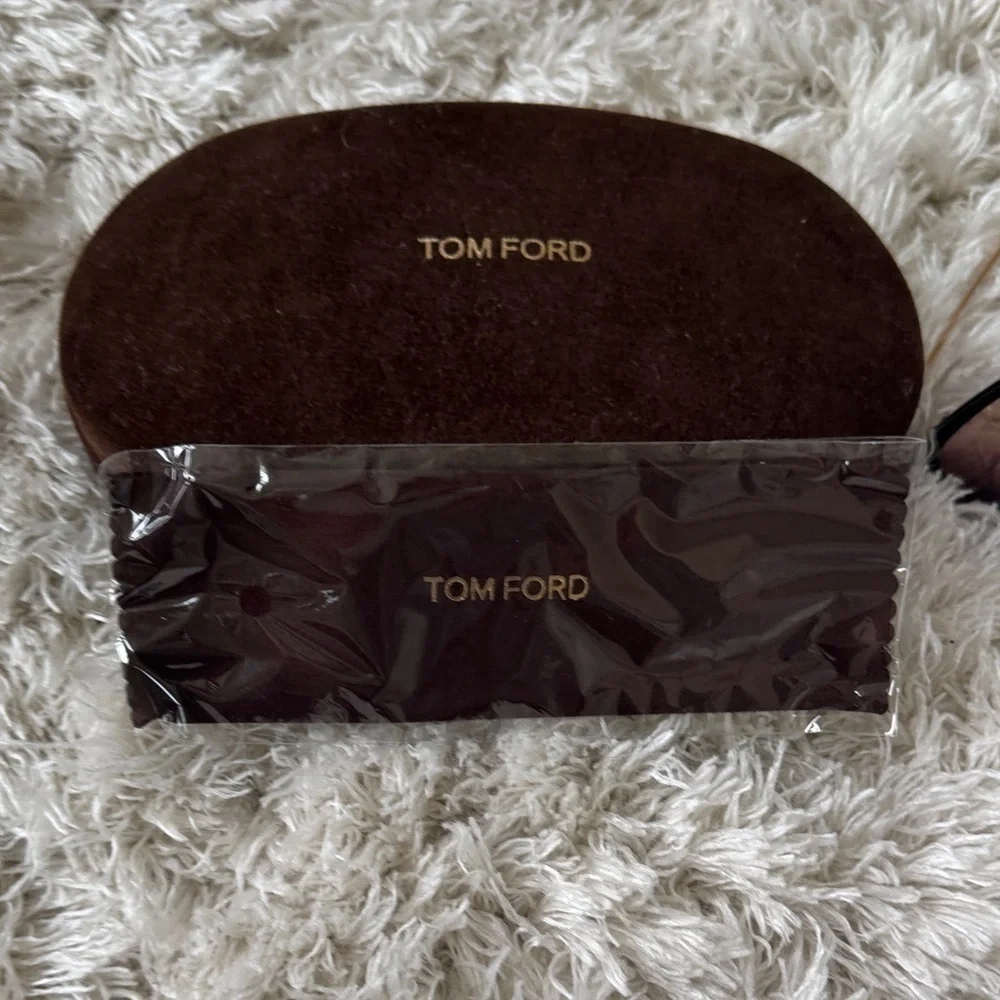 Tom Ford Black and Gold Sunglasses for Women-titanium - Picture 6 of 11